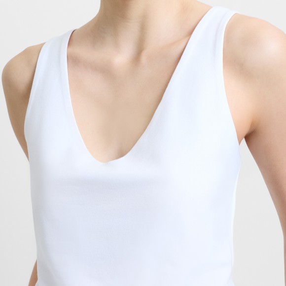 French Connection Womens Beige Organic Cotton Stretch T Shirt #2