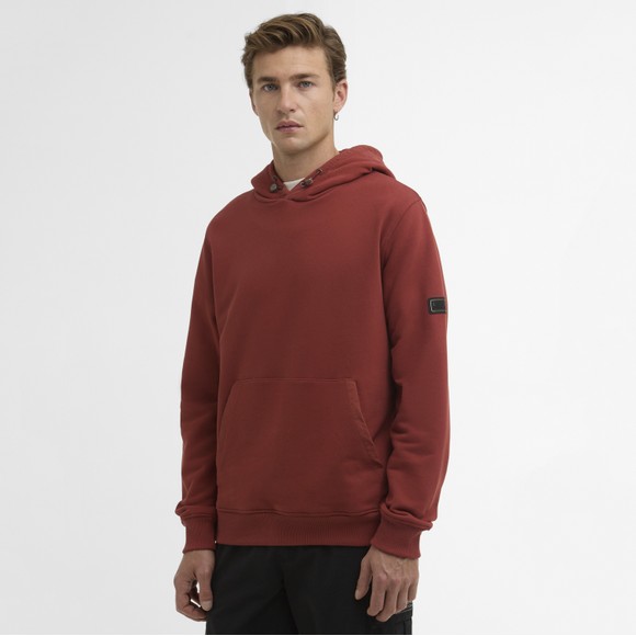 Barbour International Mens Red Ehan Overhead Hoody #4
