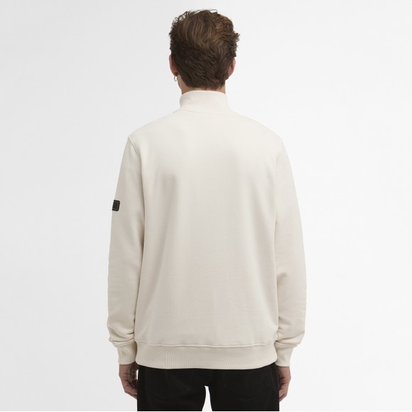 Barbour International Mens White Ehan Half Zip Sweatshirt #3