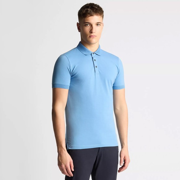 Remus Mens Blue 3 Button Polo Shirt main image