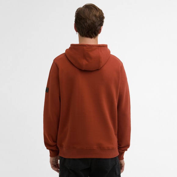 Barbour International Mens Red Ehan Overhead Hoody #3