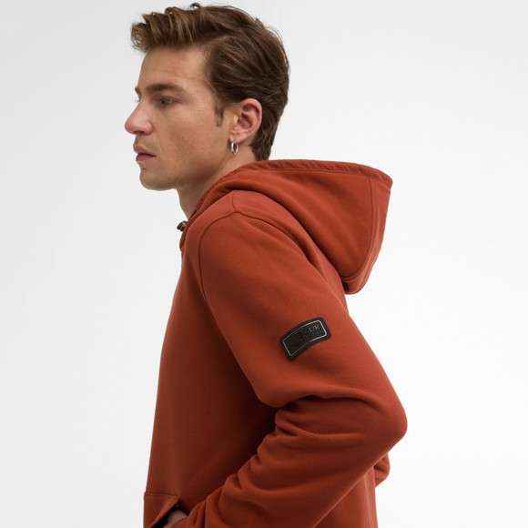 Barbour International Mens Red Ehan Overhead Hoody #4