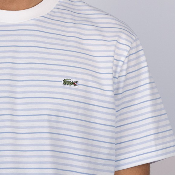 Lacoste Mens Blue TH0874 Striped T-Shirt #3
