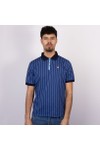 Fila Mens Blue BB1 Striped Polo Shirt