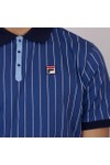 Fila Mens Blue BB1 Striped Polo Shirt