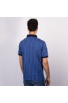 Fila Mens Blue BB1 Striped Polo Shirt