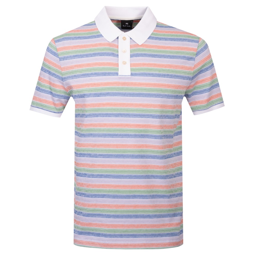 Horizontal Stripe Polo Shirt