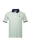 Fila Mens Green BB1 Striped Polo Shirt