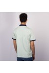 Fila Mens Green BB1 Striped Polo Shirt