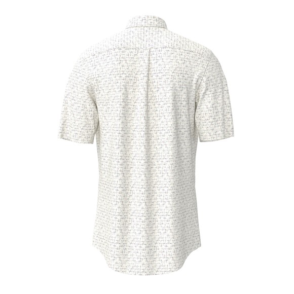 Fynch Hatton Mens Pink Graphic Print SS Shirt main image