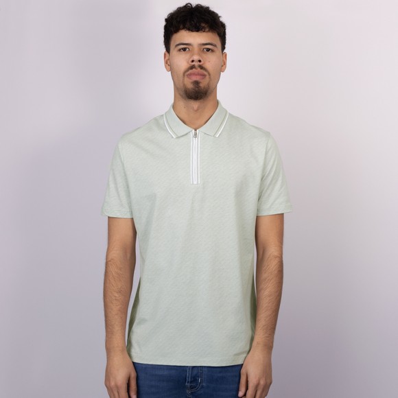 PS Paul Smith Mens Green Zip Front Polo Shirt #3