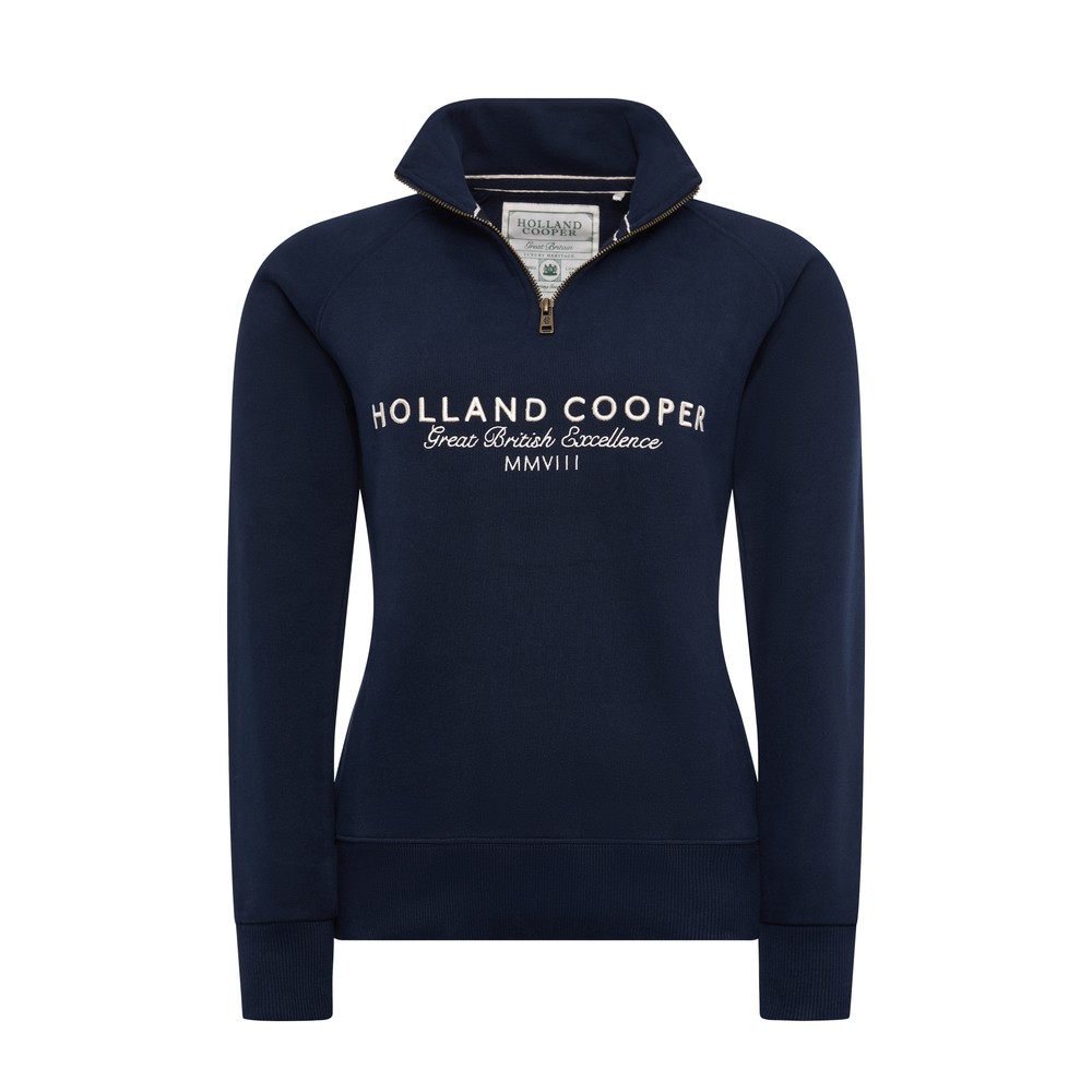 Sporting Goods Zip Henley Sweatshirt