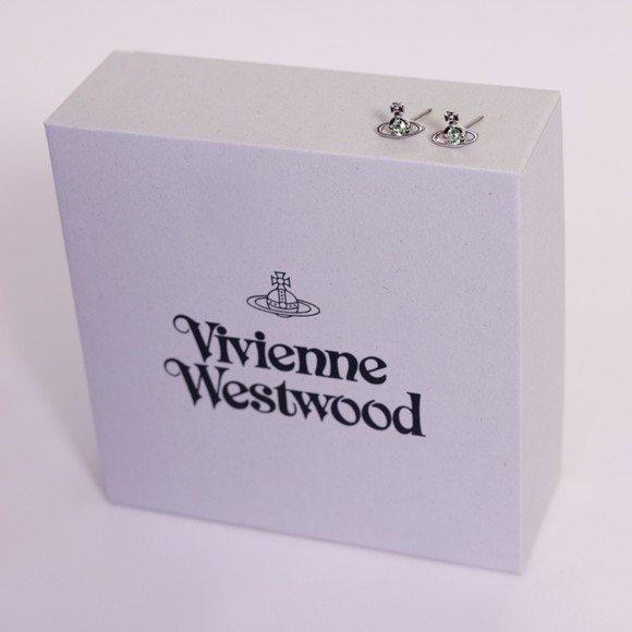 Vivienne Westwood Womens Silver Nano Solitaire Earrings #2