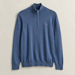 Classic Cotton Half Zip Jumper