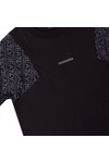 EA7 Emporio Armani Boys Black Boys Contrast Sleeve T Shirt