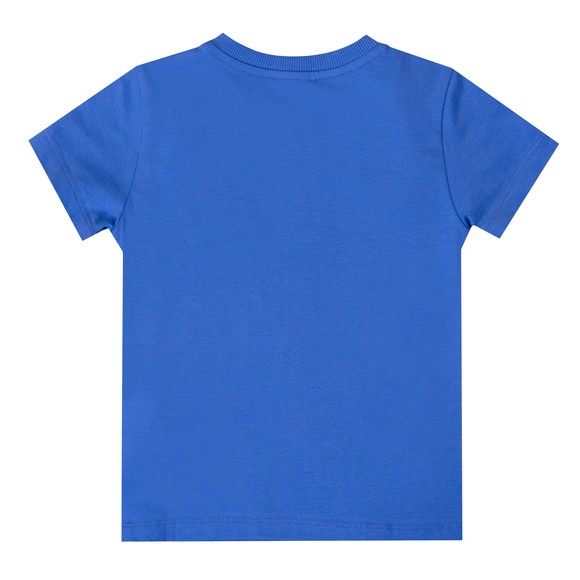 Moschino Boys Blue Script Logo T Shirt #3