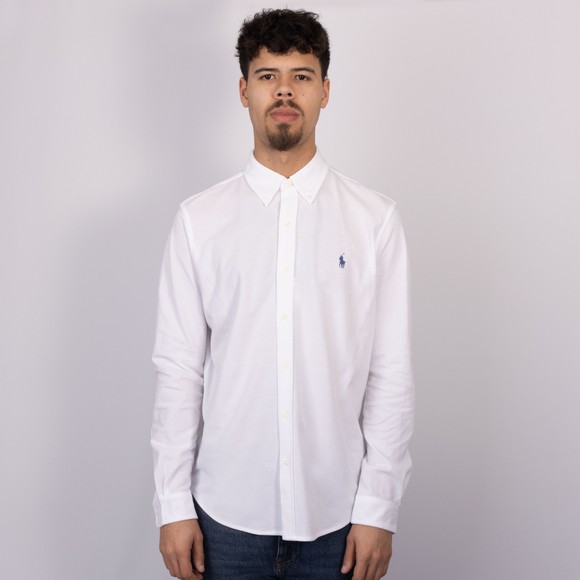Polo Ralph Lauren Mens White Featherweight Mesh Shirt #2