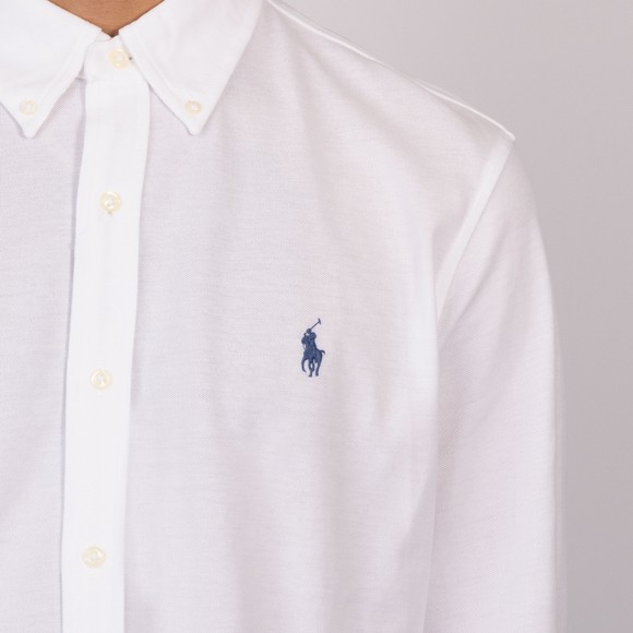 Polo Ralph Lauren Mens White Featherweight Mesh Shirt #3