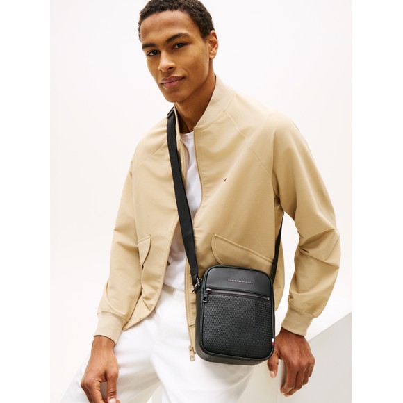 Tommy Hilfiger Mens Black Woven Mini Reporter main image
