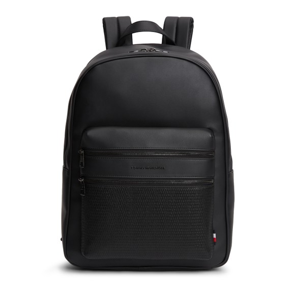 Tommy Hilfiger Mens Black Woven Backpack