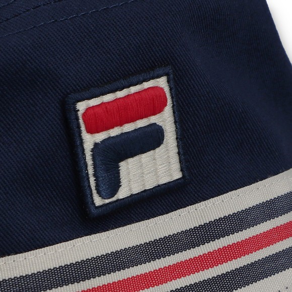 Fila Mens Blue Jojo Heritage Stripe Bucket Hat main image