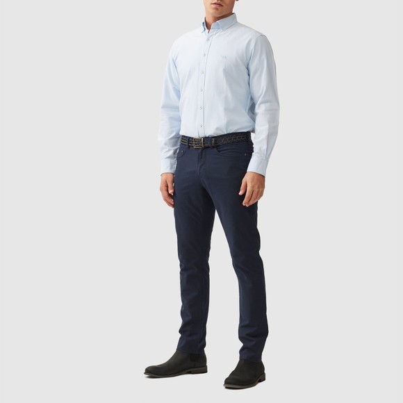 Rodd & Gunn Mens Blue Gunn Oxford L/S Shirt main image