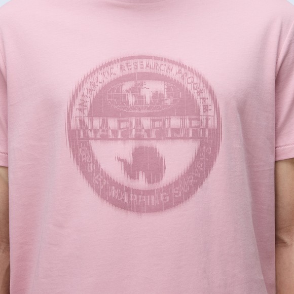 Napapijri Mens Pink S-Mahsa T-Shirt #3