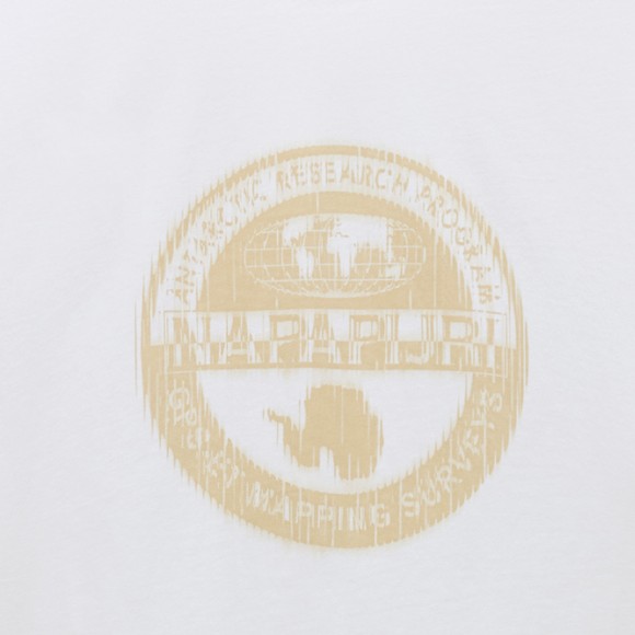 Napapijri Mens White S-Mahsa T-Shirt #4
