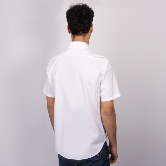 Belstaff Mens White Short Sleeve Street Oxford Shirt #4