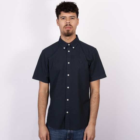 Belstaff Mens Blue Short Sleeve Street Oxford Shirt #3