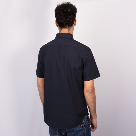 Belstaff Mens Blue Short Sleeve Street Oxford Shirt #4