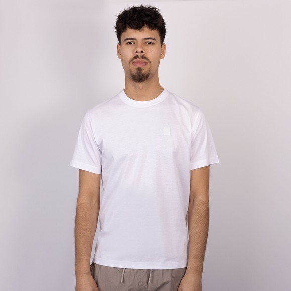 Belstaff Mens White Mercerised Steel T-Shirt #3