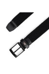 Tommy Hilfiger Mens Black Adan 3.5 Elastic Stretch Belt