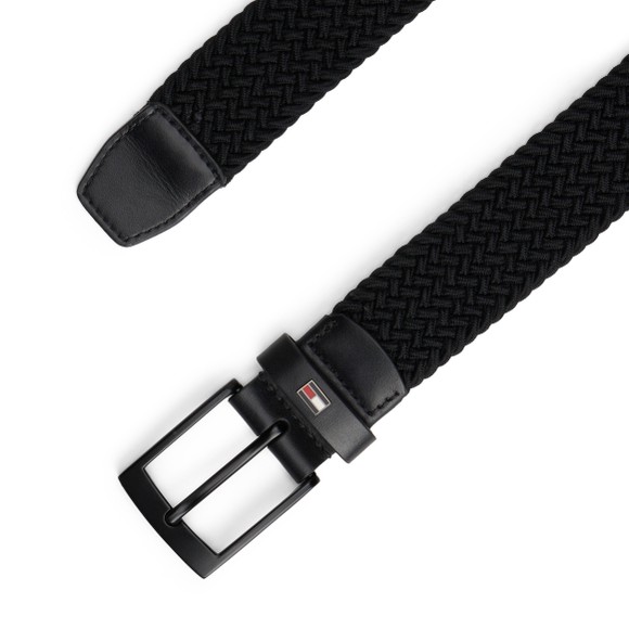 Tommy Hilfiger Mens Black Adan 3.5 Elastic Stretch Belt main image