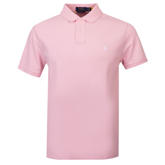 Polo Ralph Lauren Mens Pink Custom Slim Fit Short Sleeve Polo Shirt #1