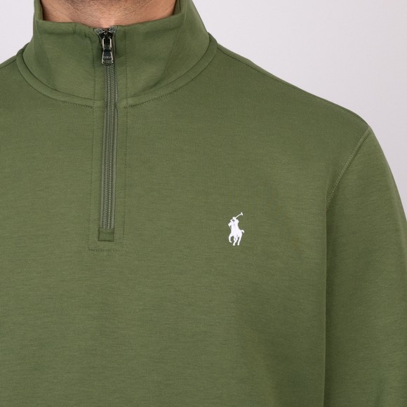 Polo Ralph Lauren Mens Green Tech Fleece Quarter Zip #3