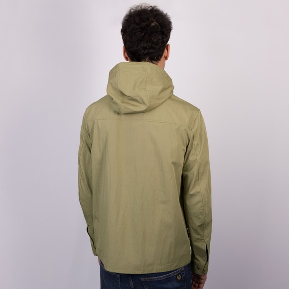 Belstaff Mens Green Hooded Container Overshirt #4