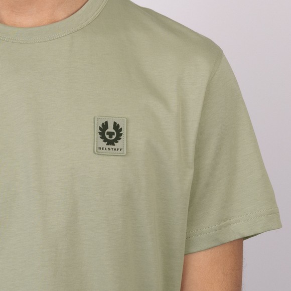 Belstaff Mens Green Patch Logo T Shirt #3