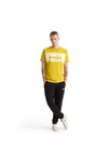 diadora Mens Yellow Short Sleeve Logo T-Shirt