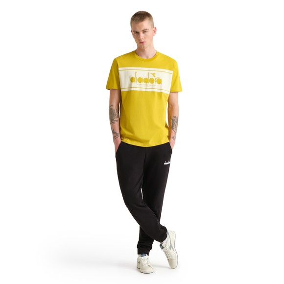 diadora Mens Yellow Short Sleeve Logo T-Shirt main image