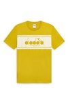 diadora Mens Yellow Short Sleeve Logo T-Shirt
