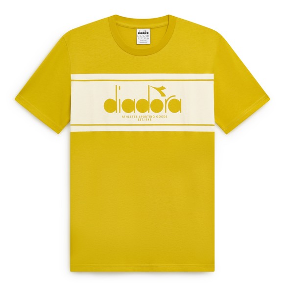 diadora Mens Yellow Short Sleeve Logo T-Shirt main image