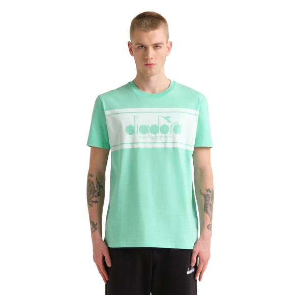 diadora Mens Green Short Sleeve Logo T-Shirt main image