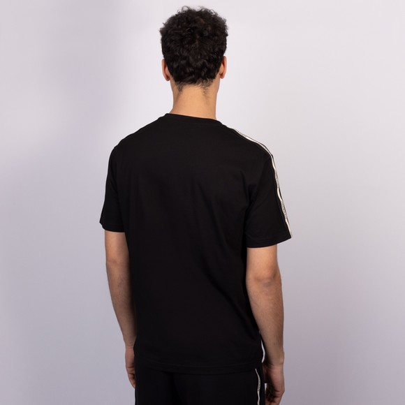 EA7 Emporio Armani Mens Black Train Logo Series Shoulder Tape T-Shirt main image