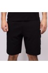 EA7 Emporio Armani Mens Black Train Logo Series Side Tape Sweat Short