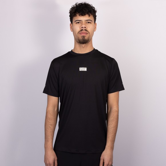 EA7 Emporio Armani Mens Black Ventus7 Dynamic Athlete T-Shirt