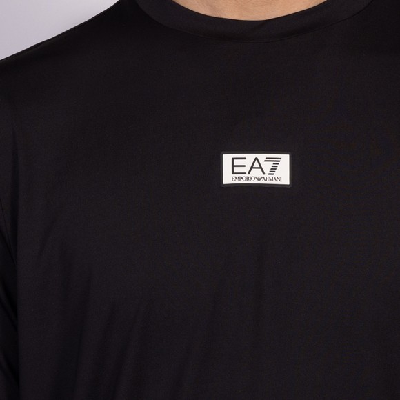 EA7 Emporio Armani Mens Black Ventus7 Dynamic Athlete T-Shirt main image