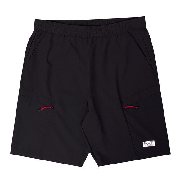 EA7 Emporio Armani Mens Black Ventus7 Dynamic Athlete Technical Cargo Short