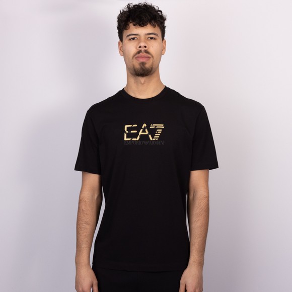 EA7 Emporio Armani Mens Black Train Special Logo T-Shirt