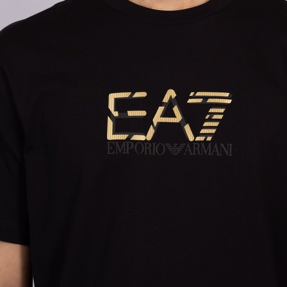 EA7 Emporio Armani Mens Black Train Special Logo T-Shirt main image